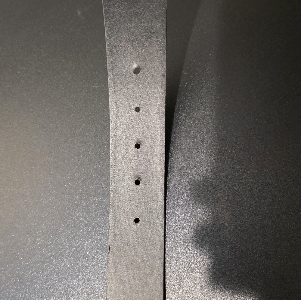 Kohl's Black Belt with Intricate Silver Buckle - Picture 4 of 6